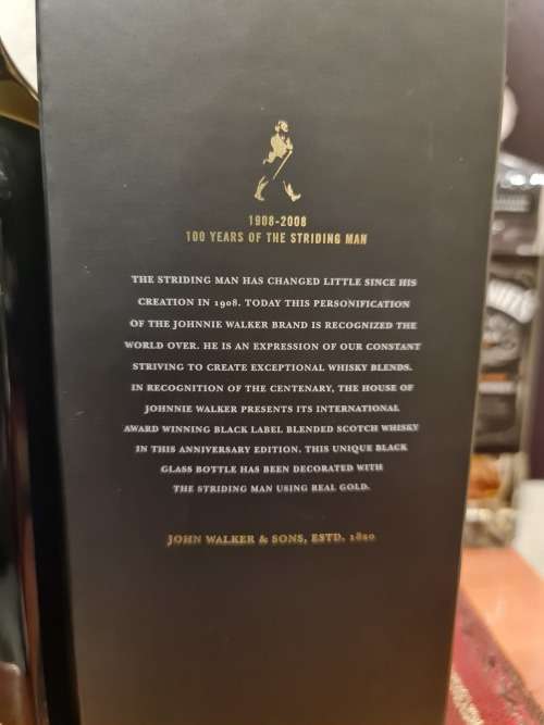 Johnnie Walker Black Label 100 Years Anniversary Edition Bottle