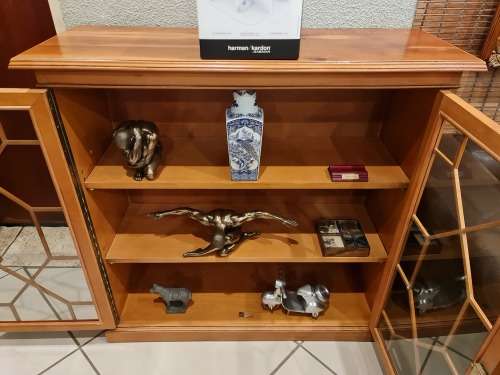 Gordon Fraser Lead Glass Display Cabinet