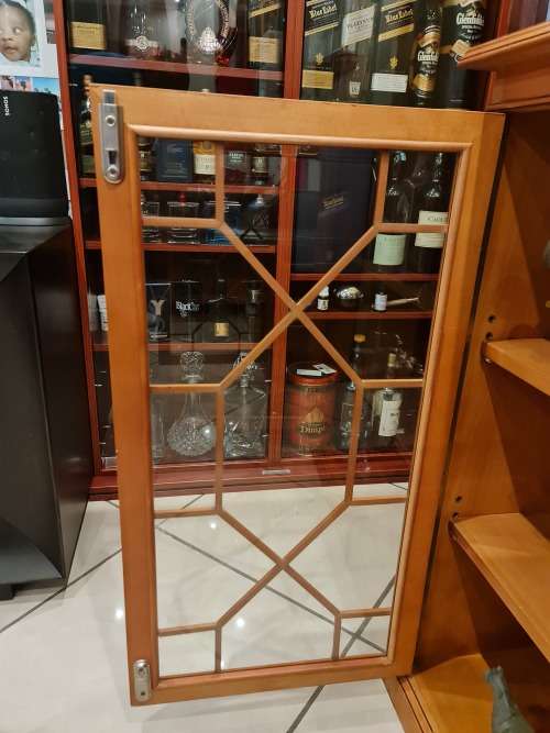 Gordon Fraser Lead Glass Display Cabinet