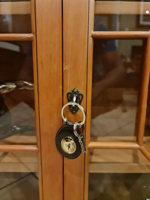 Gordon Fraser Lead Glass Display Cabinet