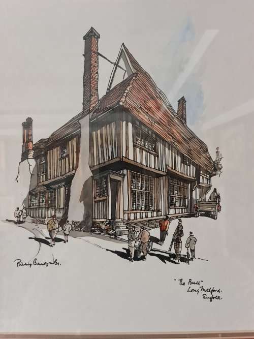 Phillip Bawcombe Watercolor On Paper Signed Art