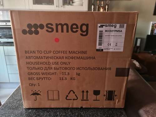 Smeg Retro Bean To Cup Automatic Coffee and Cappuccinos Machine - Matt-Taupe Finish