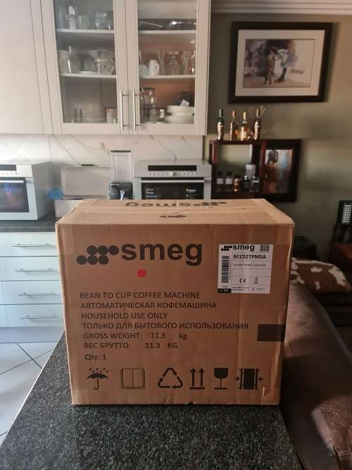 Smeg Retro Bean To Cup Automatic Coffee and Cappuccinos Machine - Matt-Taupe Finish