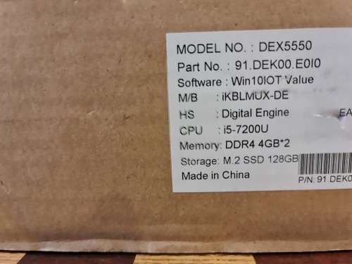 AOPEN PC - Model DEX5550 Full SyS i5-7200