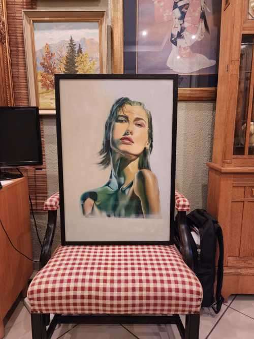Jomane Bitso - Young Model Oil Painting