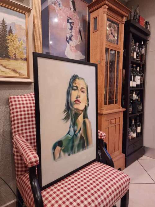 Jomane Bitso - Young Model Oil Painting