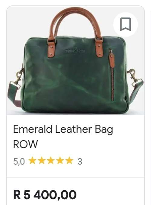 Emerald Genuine Leather Laptop Messenger Bag