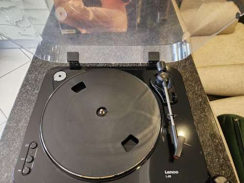 Lenco L-85 Turntable with 12 LP Collection