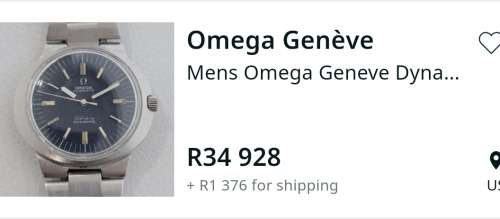 Omega Geneve Dynamic Vintage Automatic Watch