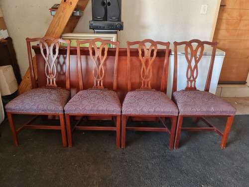Collection Only - Giveaway - 12x Chippendale Ribbon Back Dining Chairs.