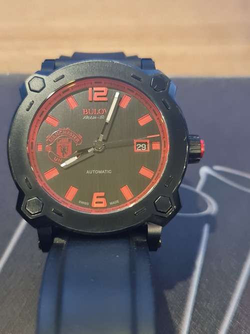 BULOVA ACCU-SWISS PERCHERON MANCHESTER UNITED LIMITED EDITION SWISS AUTOMATIC WATCH