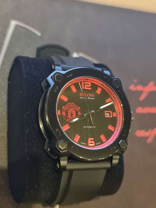 BULOVA ACCU-SWISS PERCHERON MANCHESTER UNITED LIMITED EDITION SWISS AUTOMATIC WATCH