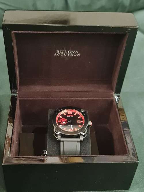 BULOVA ACCU-SWISS PERCHERON MANCHESTER UNITED LIMITED EDITION SWISS AUTOMATIC WATCH