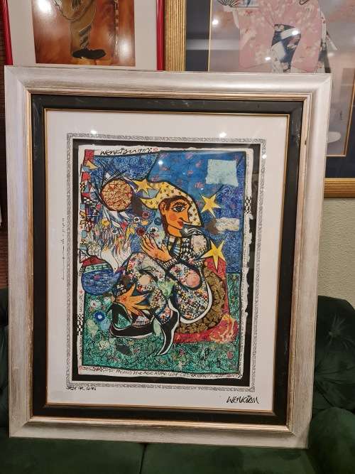 Martin Wenkidu - The Jest or Sun Original Signed Art