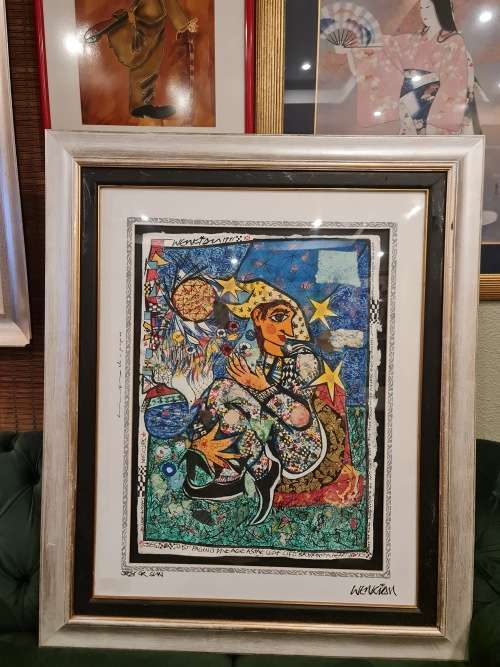 Martin Wenkidu - The Jest or Sun Original Signed Art