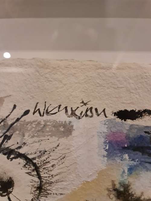 Martin Wenkidu - On the Beach Mixed Media Art