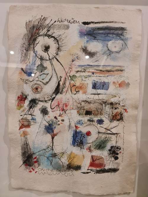 Martin Wenkidu - On the Beach Mixed Media Art