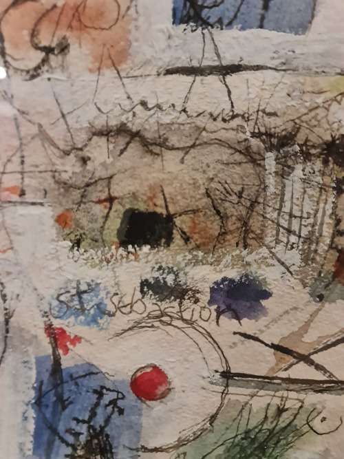 Martin Wenkidu - On the Beach Mixed Media Art