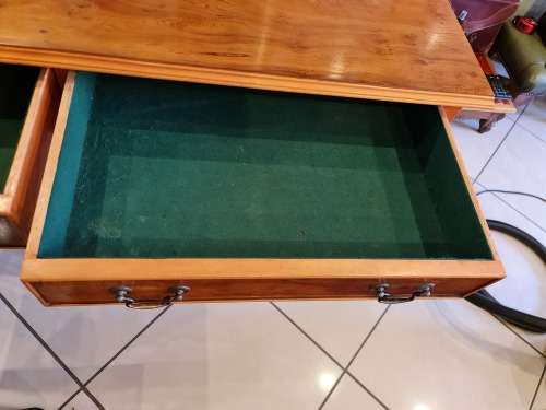 Wood and Wrought Iron Server Table