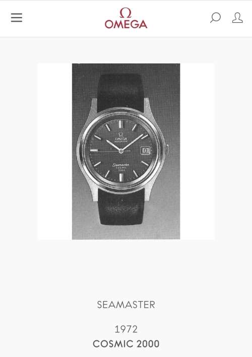 Omega Seamaster Cosmic 2000 Watch