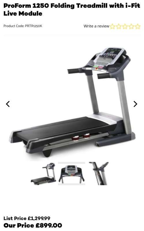 Proform 1250 online