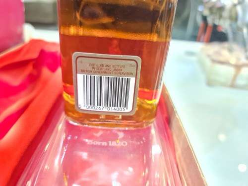 Johnnie Walker Red Label 1970s Whisky Bottle With a Decanter