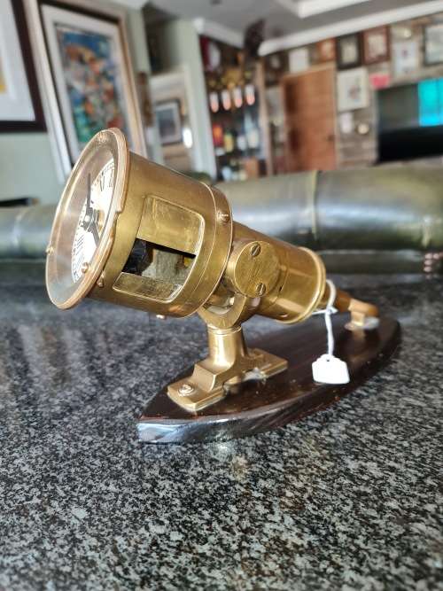 Antique Rare Walker Cherub Mark II Ship-Log Fitted With Quartz Clock
