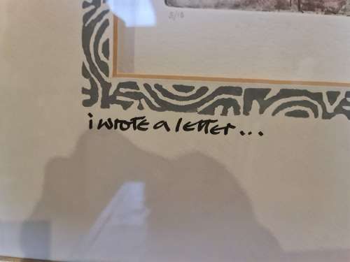 Martin Wenkidu`s Two Artworks: I Wrote a Letter and To My Love.