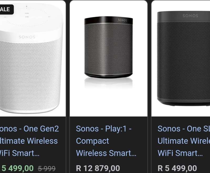 Sonos Play 1 Compact Wireless Smart Speaker - White
