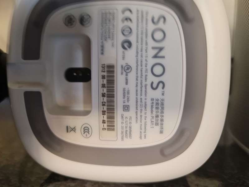 Sonos Play 1 Compact Wireless Smart Speaker - White