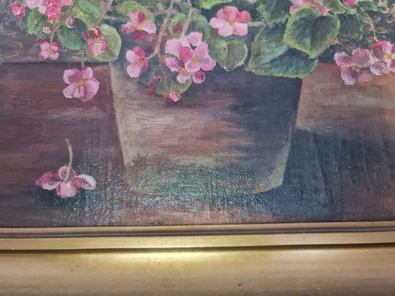 J Faber Antique Oil Painting - 1922
