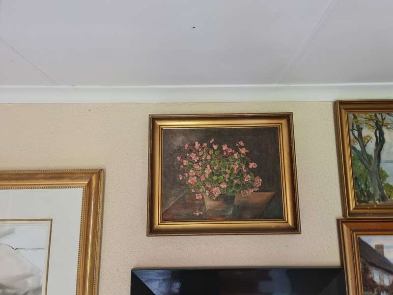 J Faber Antique Oil Painting - 1922
