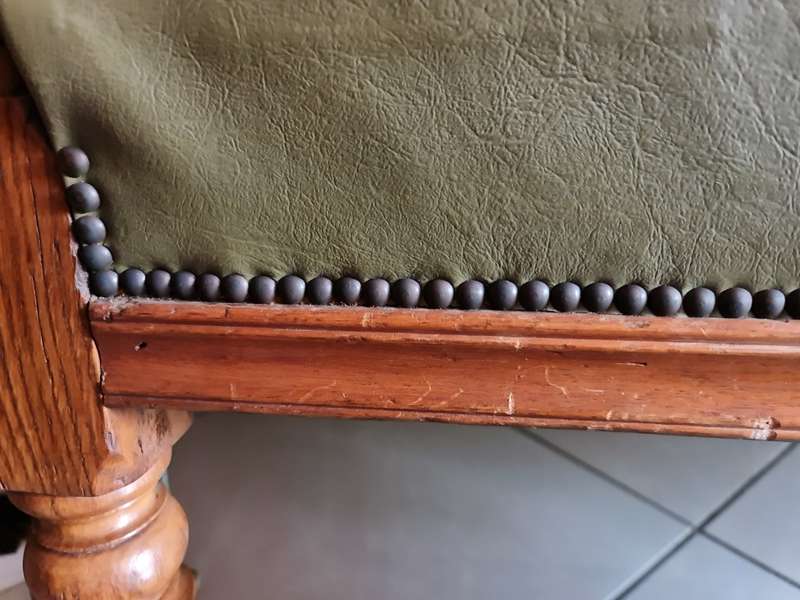 Antique French Banquette 3 Seater Bench