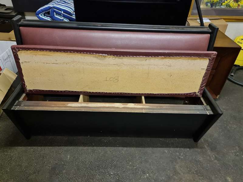 Bar 3 Seater Wooden Upholstered Bench