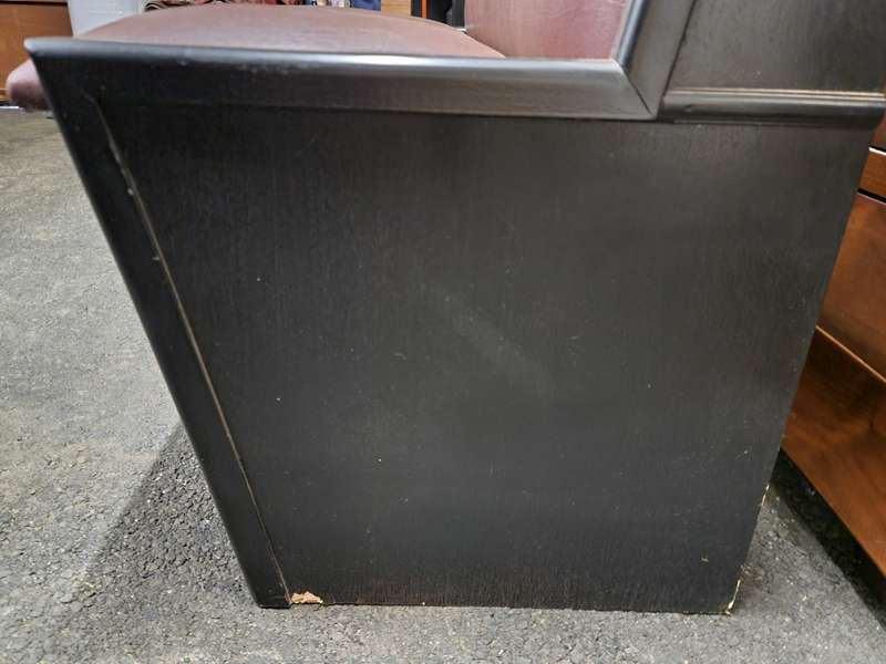 Bar 3 Seater Wooden Upholstered Bench