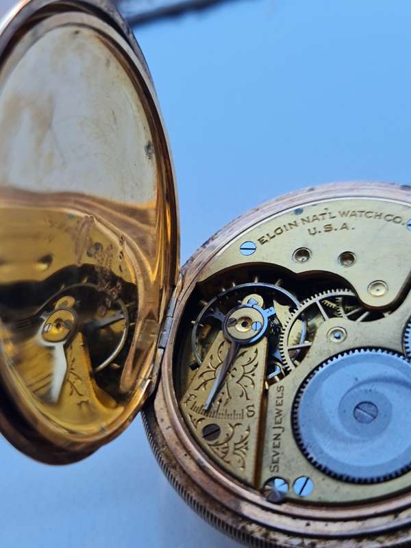 Elgin 7 Jewels Antique Pocket Watch