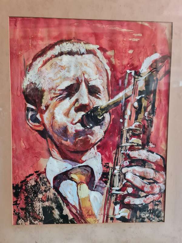 Indistinct Original Signed Painting Dated 1959