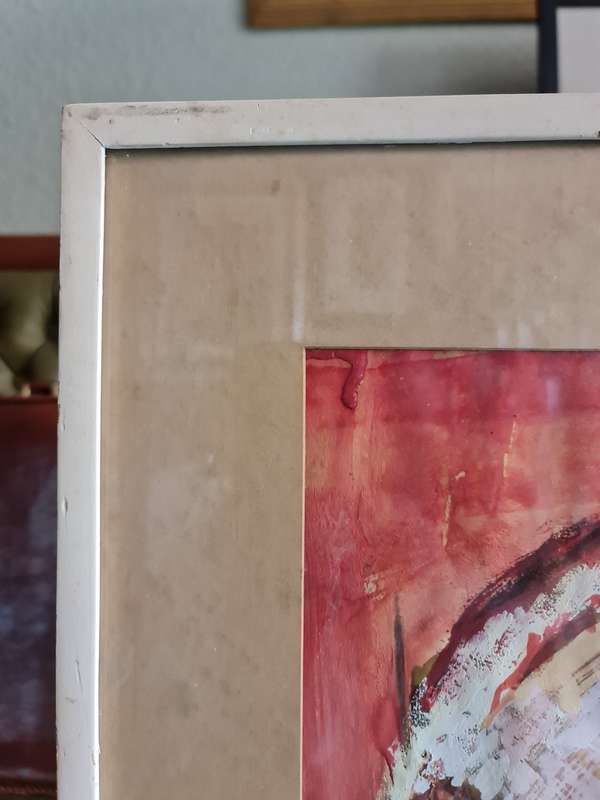 Indistinct Original Signed Painting Dated 1959