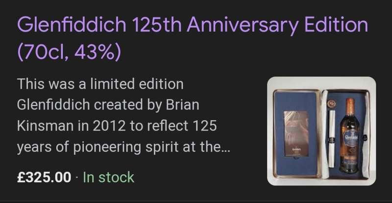 Glenfiddich 125th Anniversary Edition Whisky