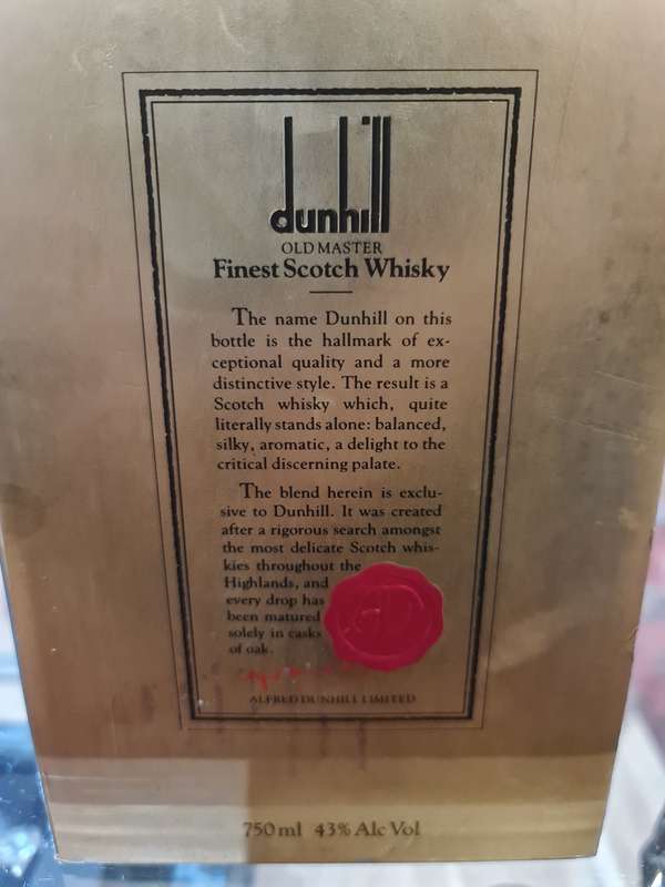 Dunhill Old Master Blended Scotch Whisky