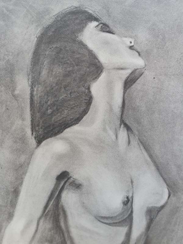 Large Nude Signed Painting