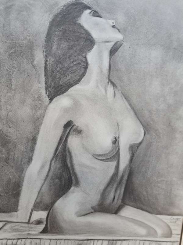 Large Nude Signed Painting