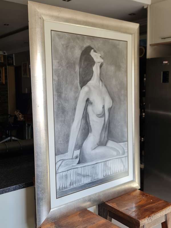 Large Nude Signed Painting