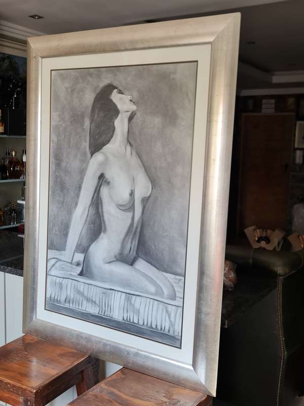 Large Nude Signed Painting