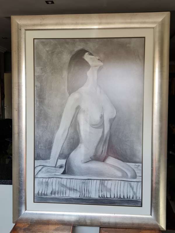 Large Nude Signed Painting