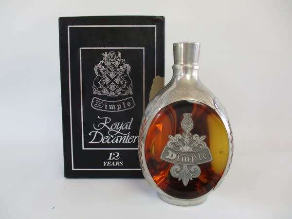 Haig Dimple Royal Decanter Whisky In A Pewter Bottle