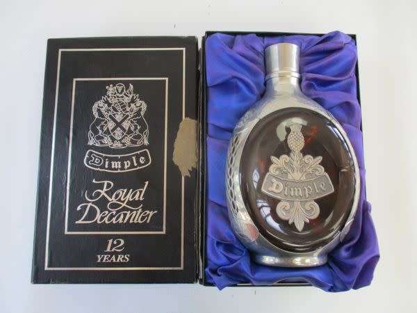 Haig Dimple Royal Decanter Whisky In A Pewter Bottle