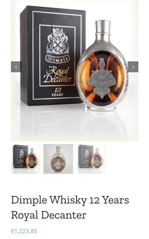 Haig Dimple Royal Decanter Whisky In A Pewter Bottle