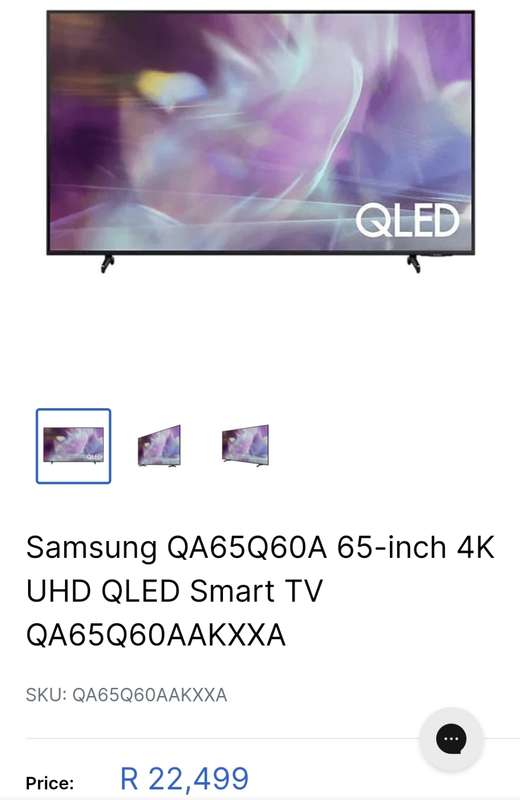 Samsung QA65Q60A 65-inch 4K UHD QLED Smart TV