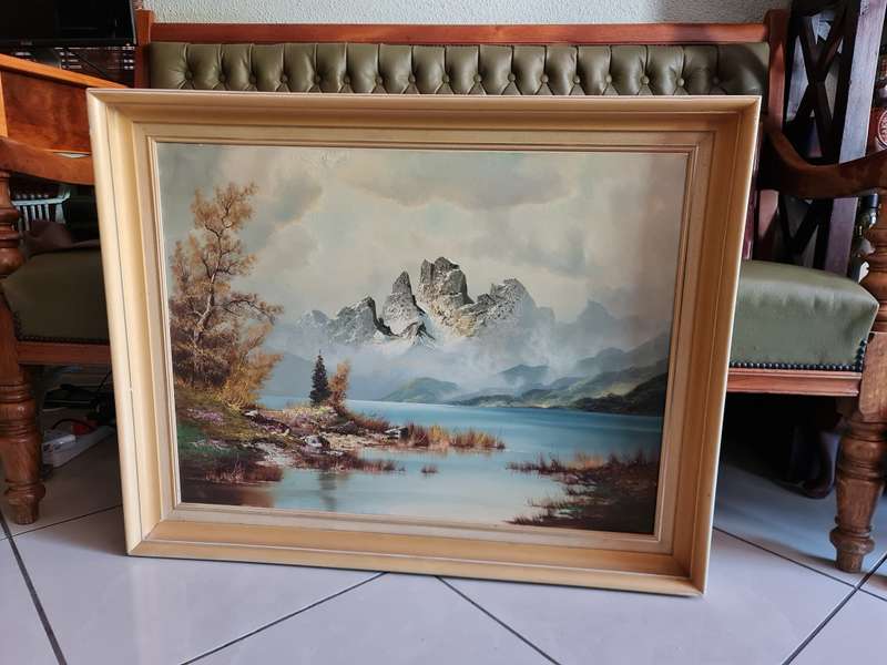 Indistinct Signed Oil Painting